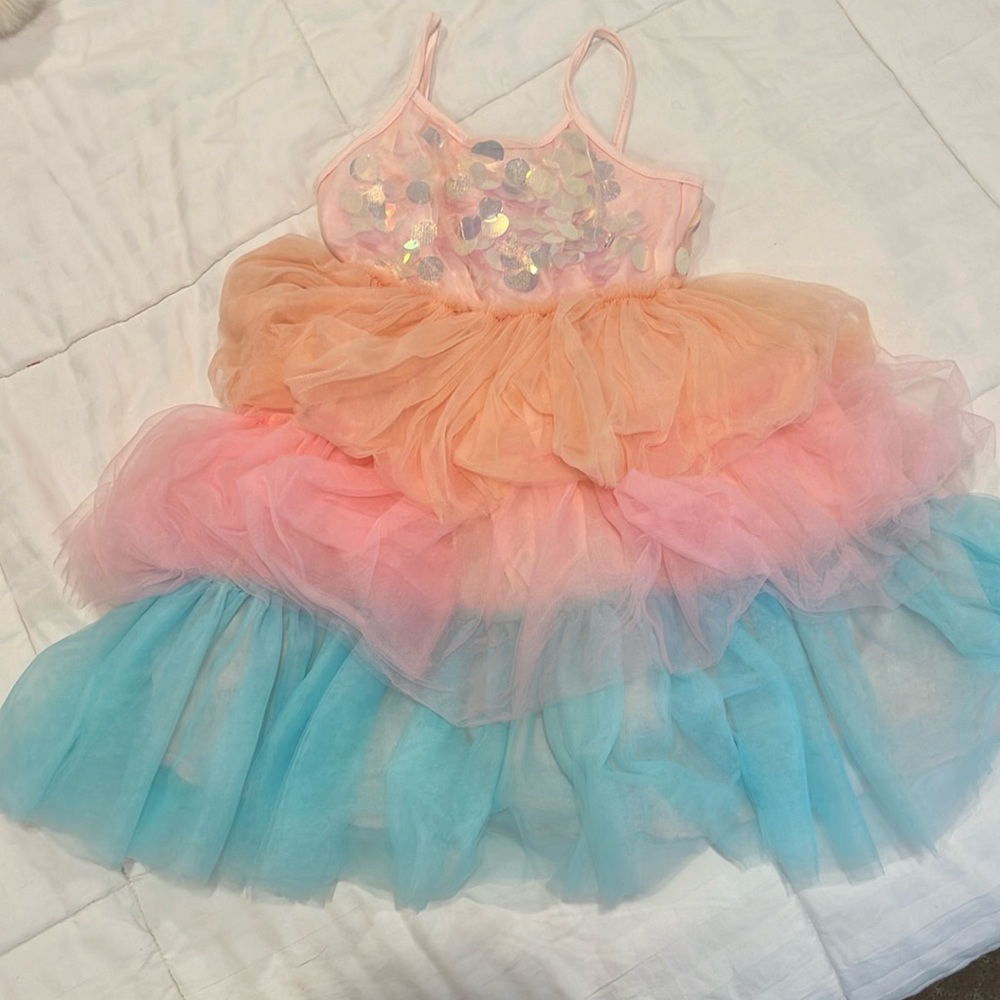 Lola and the Boys size 6 tulle sequin dress, worn once